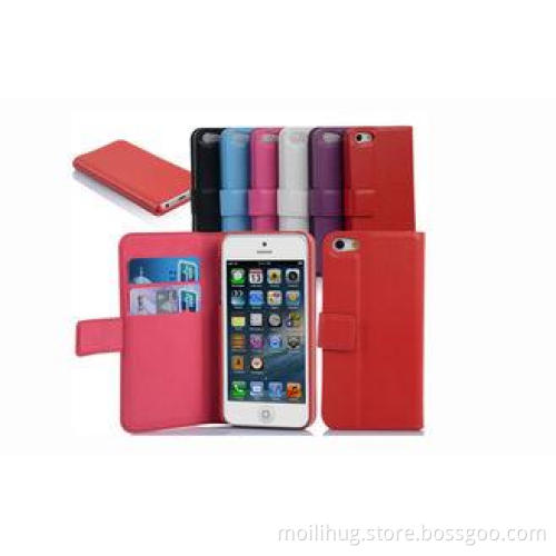Wallet Design Extra slim Mobile Phone Leather Case For ipho